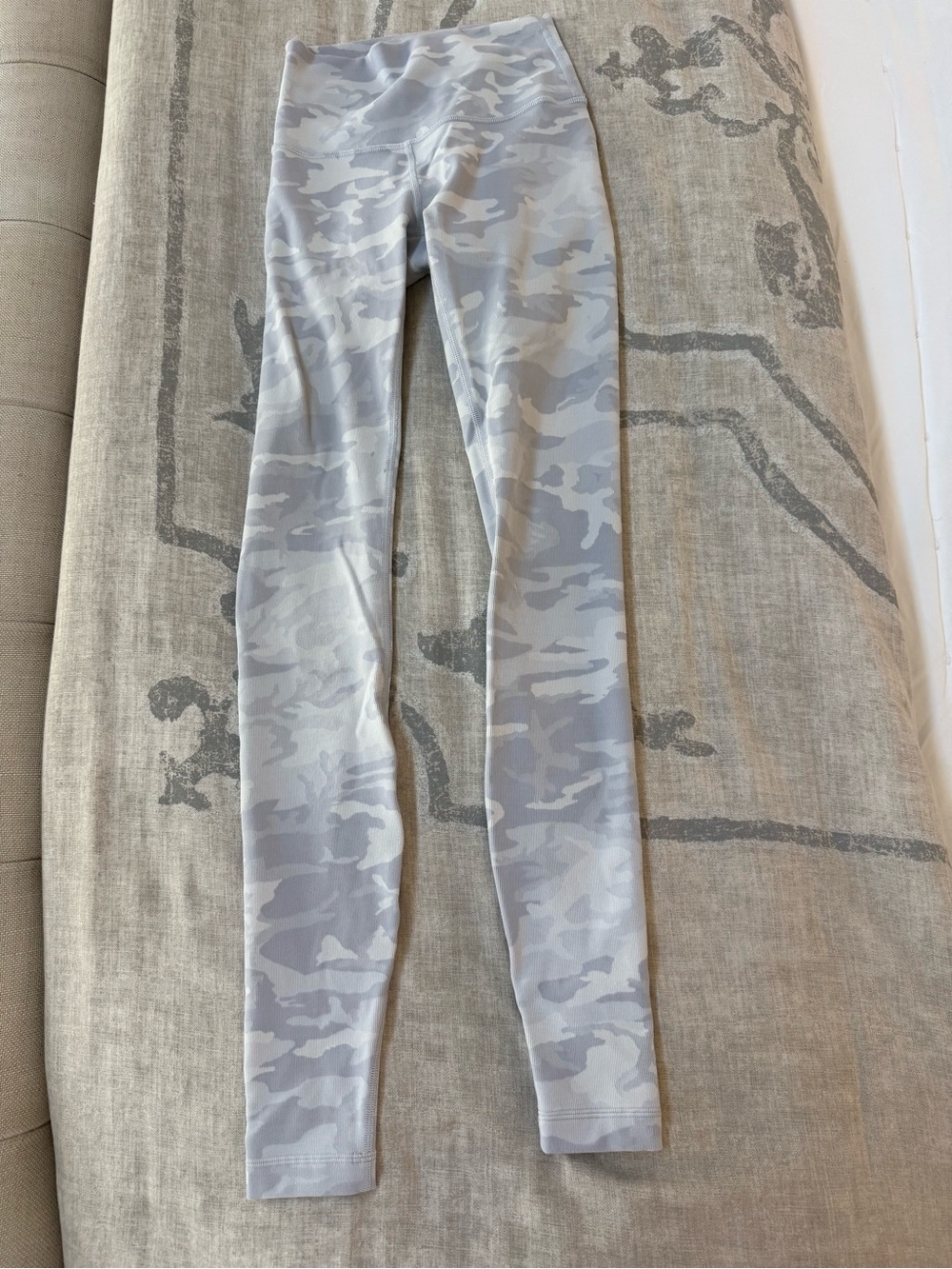 lululemon athletica Light Gray Camo High-Rise Leggings